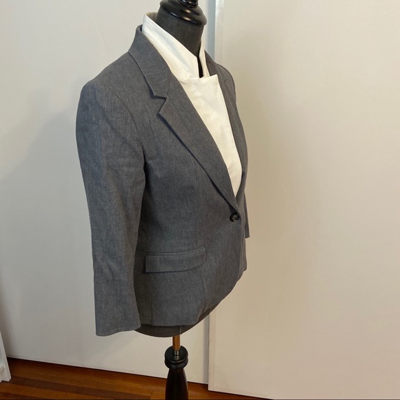 Veronica Beard Cotton and linen blazer and dickey - Picture 3 of 10
